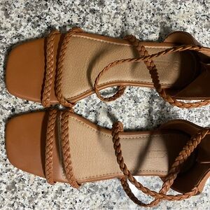 Women's Tan Braided Sandals